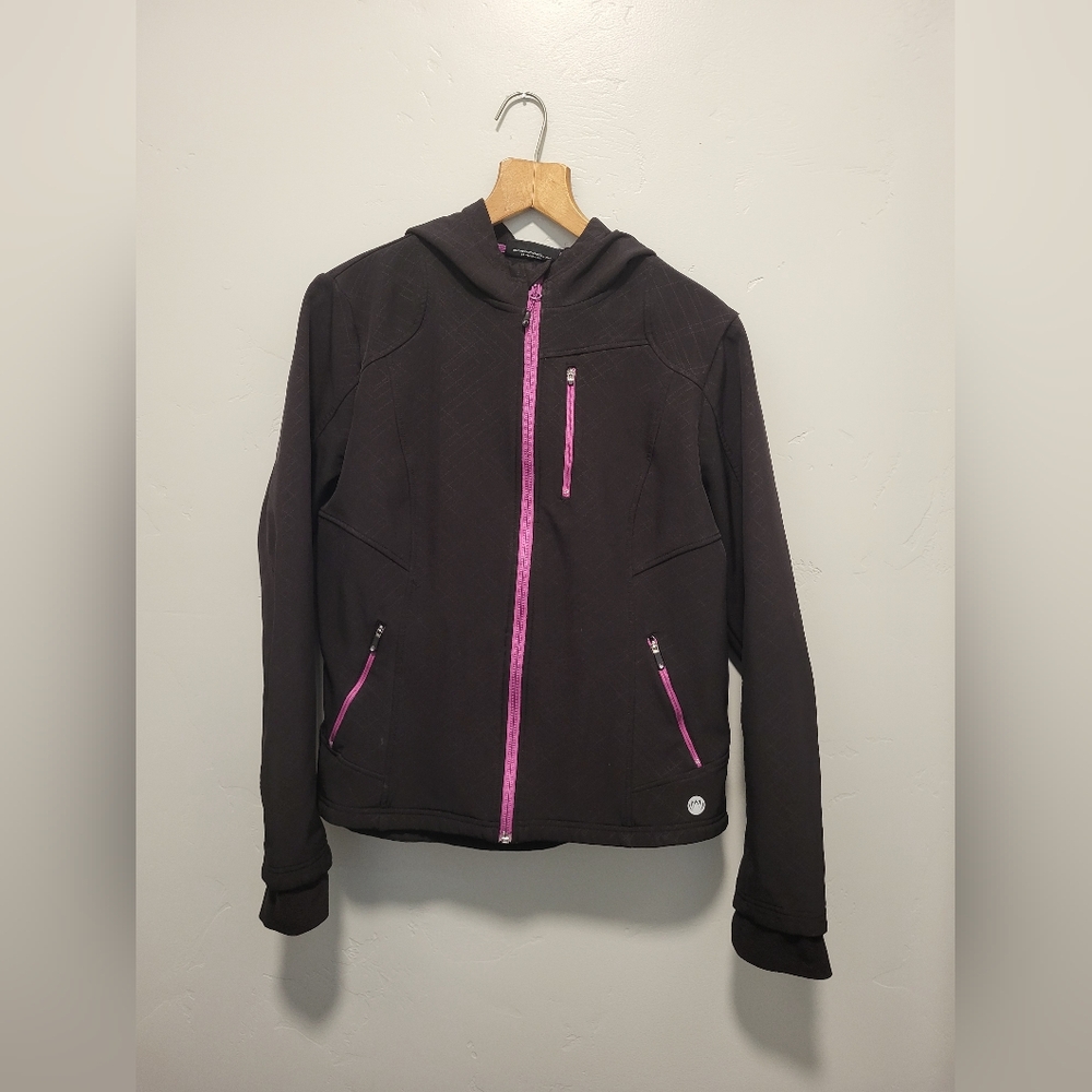 Mondetta Women's Black Jacket with Purple Accents Size L